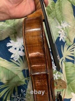 14.8 Old ANTIQUE 4/4 French Viola C. Flambeau Vintage 200 Years Old