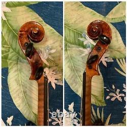 14.8 Old ANTIQUE 4/4 French Viola C. Flambeau Vintage 200 Years Old