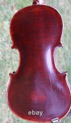 1800s French Salzard branded 4/4 Violin, Superb Tone