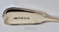 1829 William Chawner Pair Of Heavy Cast Solid Silver Ladles 162.2 Grams