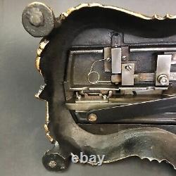 1880 Saxonia Regia Seidel & Neumann Sewing Machine Cast Iron Fiddle Base
