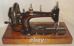 1890 Durkopp Fiddle Base Antique Sewing Machine Good Working Condition Germany