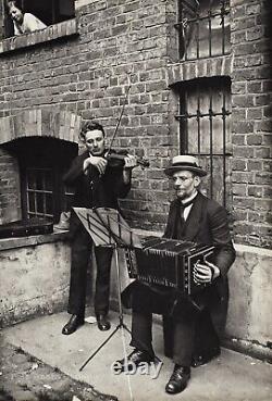1932/71 Vintage AUGUST SANDER Street Music Accordion Violin German Photo Gravure