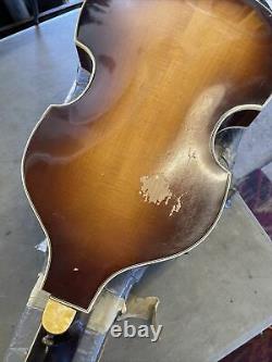 1965-66 Höfner 500/1 Violin T-Burst Beatle Vintage Hofner Bass with Case