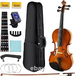 3/4 Violin for Beginners Handcrafted with Basswood Body & Ebony Fretboard