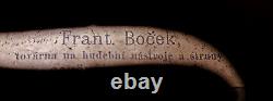 4/4 OLD Antique BOHEMIAN VIOLIN Circa 1900 by Frantiek Boek, Listen to VIDEO
