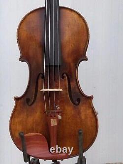 4/4 violin European Flamed maple back spruce top hand carved antique Style No7