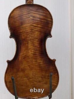 4/4 violin European Flamed maple back spruce top hand carved antique Style No7