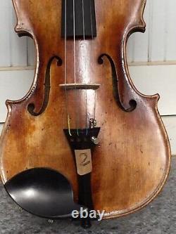 4/4 violin European Flamed maple back spruce top hand carved antique Style No 2