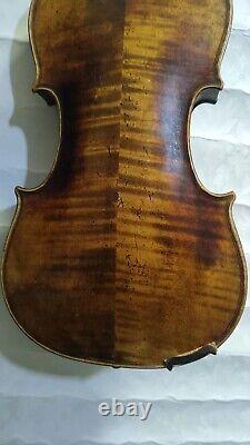 4/4 violin European Flamed maple back spruce top hand carved old antique Style