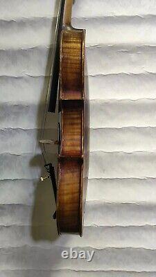 4/4 violin European Flamed maple back spruce top hand carved old antique Style