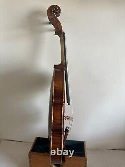 4/4 violin Guarneri model solid Flamed maple back spruce top hand old Style 3935