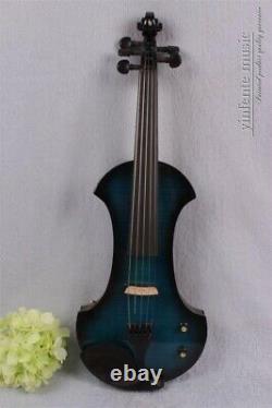 5string 4/4 Electric violin Big Jack Nice sound Solid wood Violin Case Bow #EV19