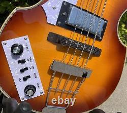 9.9news hofner 70's style Ignition club Violin Left-Handed bass Sunset color