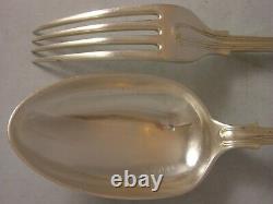 AMAZING 1962 FIDDLE THREAD SILVER CANTEEN CUTLERY 11062 grams 18 Place Setting
