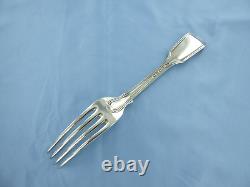 An Antique Sterling Silver Fiddle Thread Dinner Fork, London 1845