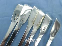 An Antique Sterling Silver Set Of Six Fiddle Back Dinner Forks, Dublin 1833