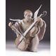Angel Playing Music On Violin Vintage Figurine Porcelain By Lladro Spain 1979