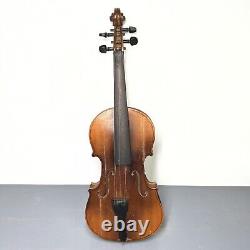 Antique 1800's Wooden Violin 4x4 Instrument 22 Hand Made VTG