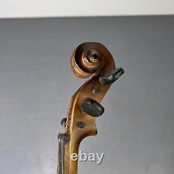 Antique 1800's Wooden Violin 4x4 Instrument 22 Hand Made VTG