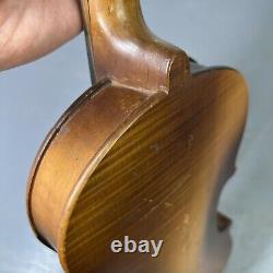 Antique 1800's Wooden Violin 4x4 Instrument 22 Hand Made VTG