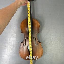 Antique 1800's Wooden Violin 4x4 Instrument 22 Hand Made VTG