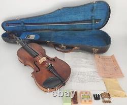 Antique 1865 Christian Bolandt Violin & Bow Johann Chriftian Bolandt Instrument