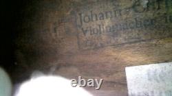 Antique 1865 Christian Bolandt Violin & Bow Johann Chriftian Bolandt Instrument