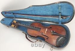 Antique 1865 Christian Bolandt Violin & Bow Johann Chriftian Bolandt Instrument