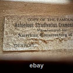 Antique 3/4 Violin Antonius Stradivarius Cremona American Conservatory of Music