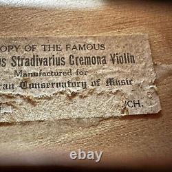 Antique 3/4 Violin Antonius Stradivarius Cremona American Conservatory of Music