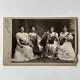 Antique Cabinet Card Photograph Olive Meade String Quartet Music Id Autograph Ny