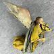 Antique Cartapesta Angels With Violin Made In Italy Paper Mache Holiday Ornament