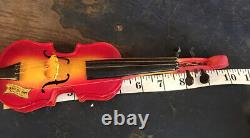 Antique Child's Grand'ole Opry Violin Collectible Vintage Toy Wood Tin Rare