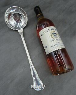Antique Christofle Large Ladle Serving Spoon Violin Fiddle Thread Silver Plated