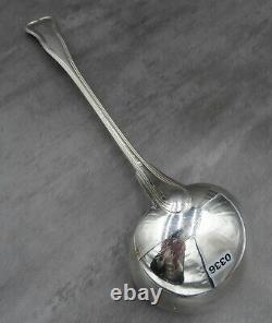 Antique Christofle Large Ladle Serving Spoon Violin Fiddle Thread Silver Plated