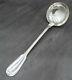 Antique Christofle Large Soup Ladle Spoon Chinon Fiddle Thread Silver Plated