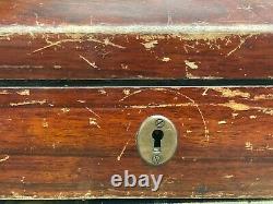Antique Double Violin Case Georgian Style Old Hardware Poss English Orig