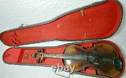Antique Jacobus Stainer 1786 Violin W Vintage GSB Steam Bent Wood Case