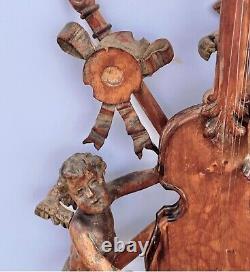 Antique LouisXVI Style Carved Boiserie Trophy Violin