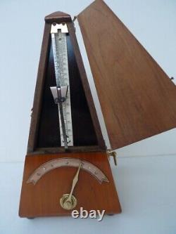 Antique Metronome de Maelzel With Hinged Door and Bell Rare Collectors item