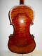 Antique Old Vintage American Stahl 1 Pc Quilted Back Full Size Violin Nr