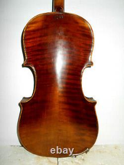Antique Old Vintage German Hopf 2 Pc Back Full Size Violin