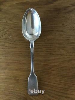 Antique Set Of 6 Solid Silver Dessert Spoons London 1882 By George Adams