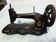 Antique Singer Sewing Machine, Fiddle Base, Inlay 1872 For Parts Or Restoration