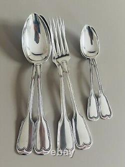 Antique Solid Silver Cutlery Old English Fiddle Pattern