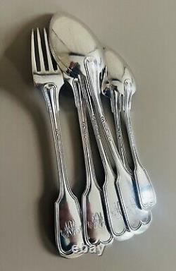 Antique Solid Silver Cutlery Old English Fiddle Pattern