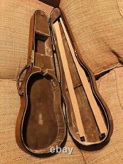 Antique Stradivarius Copy Violin With Wooden W. E Hills & Sons London Case And Bow