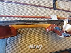 Antique Unbranded Violin & two Bows For Repair