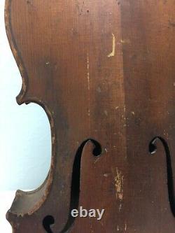 Antique Vintage Conservatory Violin for Parts or Repair Restoration